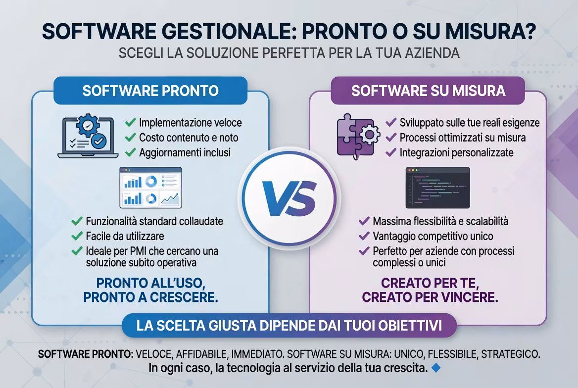 Software gestionale: comprarlo pronto o farlo su misura?